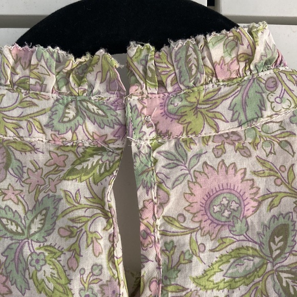 NWT House of Harlow 1960 Cap Sleeve High Neck Pleated Blouse Size S - Picture 6 of 7